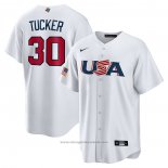 Maglia Baseball Uomo USA 2023 Kyle Tucker Replica Bianco