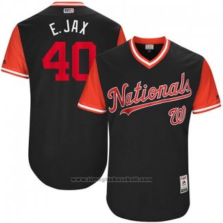 Maglia Baseball Uomo Washington Nationals 2017 Little League World Series Edwin Jackson Blu