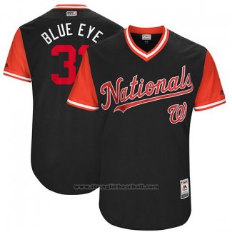 Maglia Baseball Uomo Washington Nationals 2017 Little League World Series Max Scherzer Blu