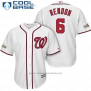 Maglia Baseball Uomo Washington Nationals 2017 Postseason Anthony Rendon Bianco Cool Base