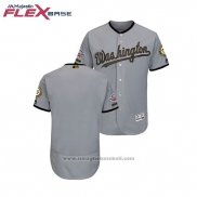 Maglia Baseball Uomo Washington Nationals 2018 Memorial Day Flex Base Grigio