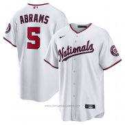 Maglia Baseball Uomo Washington Nationals Cj Abrams Home Replica Bianco