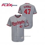 Maglia Baseball Uomo Washington Nationals Howie Kendrick Autentico Flex Base Grigio