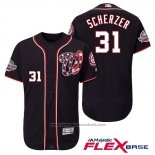 Maglia Baseball Uomo Washington Nationals Max Scherzer Blu 2018 All Star Flex Base