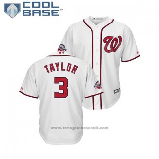 Maglia Baseball Uomo Washington Nationals Michael Taylor 2018 All Star Cool Base Bianco