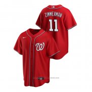 Maglia Baseball Uomo Washington Nationals Ryan Zimmerman Replica Alternato Rosso