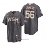 Maglia Baseball Uomo Washington Nationals Seth Romero 2022 City Connect Replica Grigio