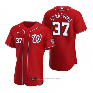 Maglia Baseball Uomo Washington Nationals Stephen Strasburg Autentico Alternato 2020 Rosso