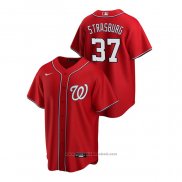 Maglia Baseball Uomo Washington Nationals Stephen Strasburg Replica Alternato Rosso