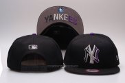 Cappellino New York Yankees Snapbacks Nero Viola