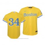 Maglia Baseball Bambino Boston Red Sox David Ortiz 2021 City Connect Replica Or