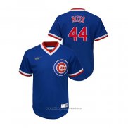 Maglia Baseball Bambino Chicago Cubs Anthony Rizzo Cooperstown Collection Road Blu