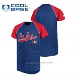 Maglia Baseball Bambino Chicago Cubs Personalizzate Stitches Blu Rosso