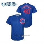 Maglia Baseball Bambino Chicago Cubs Willson Contreras Cool Base Alternato Blu