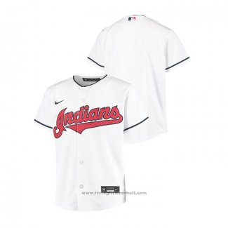 Maglia Baseball Bambino Cleveland Indians Replica Primera Bianco