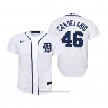 Maglia Baseball Bambino Detroit Tigers Jeimer Candelario Replica Primera Bianco