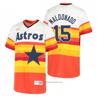 Maglia Baseball Bambino Houston Astros Martin Maldonado Cooperstown Collection Primera Bianco