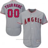 Maglia Baseball Bambino Los Angeles Angels Personalizzate Grigio