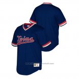 Maglia Baseball Bambino Minnesota Twins Cooperstown Collection Mesh Wordmark V-Neck Blu