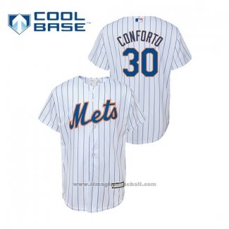 Maglia Baseball Bambino New York Mets Michael Conforto Cool Base Home Bianco