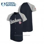 Maglia Baseball Bambino New York Yankees Personalizzate Stitches Blu Grigio