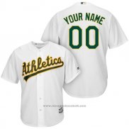 Maglia Baseball Bambino Oakland Athletics Personalizzate Bianco