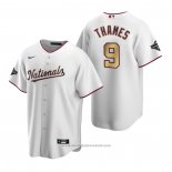 Maglia Baseball Bambino Washington Nationals Eric Thames 2020 Gold Program Replica Bianco