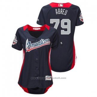 Maglia Baseball Donna All Star Jose Abreu 2018 Home Run Derby American League Blu