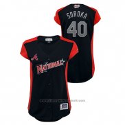 Maglia Baseball Donna Atlanta Braves 2019 All Star Workout National League Mike Soroka Blu