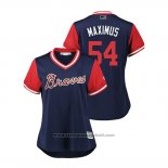 Maglia Baseball Donna Atlanta Braves Max Fried 2018 LLWS Players Weekend Maximus Blu