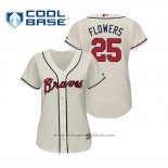 Maglia Baseball Donna Atlanta Braves Tyler Flowers Cool Base Alternato 2019 Crema