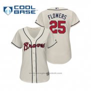 Maglia Baseball Donna Atlanta Braves Tyler Flowers Cool Base Alternato 2019 Crema