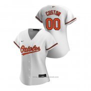 Maglia Baseball Donna Baltimore Orioles Personalizzate 2020 Replica Home Bianco