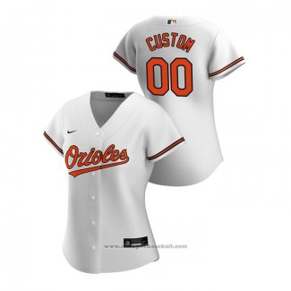 Maglia Baseball Donna Baltimore Orioles Personalizzate 2020 Replica Home Bianco