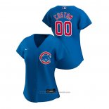 Maglia Baseball Donna Chicago Cubs Personalizzate 2020 Replica Alternato Blu