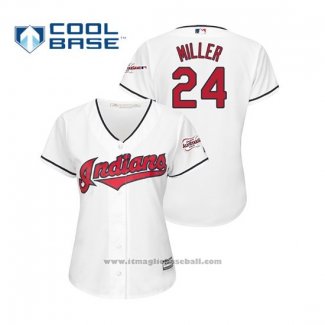 Maglia Baseball Donna Cleveland Indians Andrew Miller 2019 All Star Patch Cool Base Bianco