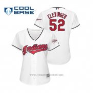 Maglia Baseball Donna Cleveland Indians Mike Clevinger 2019 All Star Patch Cool Base Bianco