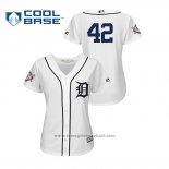 Maglia Baseball Donna Detroit Tigers 2019 Jackie Robinson Day Cool Base Bianco