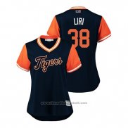 Maglia Baseball Donna Detroit Tigers Francisco Liriano 2018 LLWS Players Weekend Liri Blu