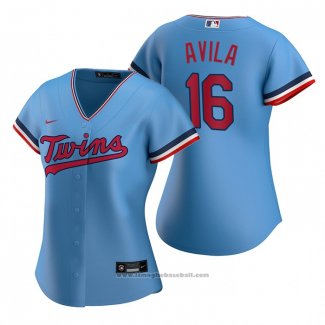 Maglia Baseball Donna Minnesota Twins Alex Avila Replica Alternato Blu