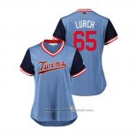 Maglia Baseball Donna Minnesota Twins Trevor May 2018 LLWS Players Weekend Lurch Blu