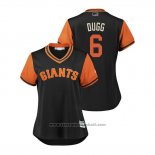 Maglia Baseball Donna San Francisco Giants Steven Duggar 2018 LLWS Players Weekend Dugg Nero
