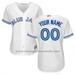 Maglia Baseball Donna Tampa Bay Rays Personalizzate Bianco