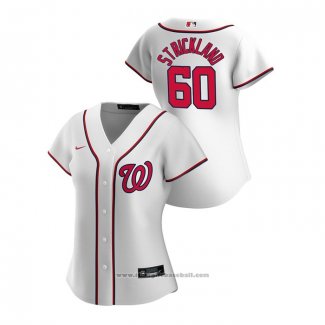 Maglia Baseball Donna Washington Nationals Hunter Strickland 2020 Replica Home Bianco