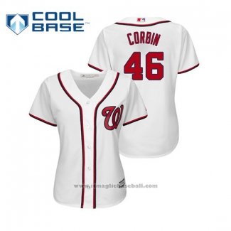 Maglia Baseball Donna Washington Nationals Patrick Corbin Cool Base Home Bianco