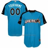 Maglia Baseball Uomo American League 2017 All Star Personalizzate Blu