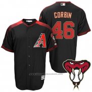 Maglia Baseball Uomo Arizona Diamondbacks 46 Patrick Corbin Nero Alternato