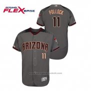 Maglia Baseball Uomo Arizona Diamondbacks Aj Pollock Autentico Flex Base Grigio