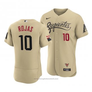 Maglia Baseball Uomo Arizona Diamondbacks Josh Rojas 2021 City Connect Autentico Or