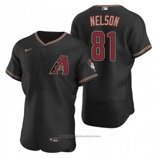 Maglia Baseball Uomo Arizona Diamondbacks Kyle Nelson Autentico Alternato Nero